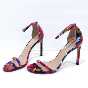 Stuart Weitzman Colorful Ankle Strap Heels